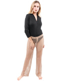 MAYBROOK CROCHET PANT - TAN