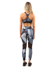 Load image into Gallery viewer, BONDI SET - LEGGINGS &amp; SPORTS BRA - BLACK/GREY