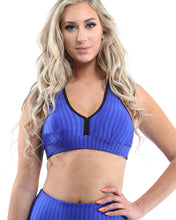 Load image into Gallery viewer, FIRENZE ACTIVEWEAR SET - LEGGINGS &amp; SPORTS BRA - BLUE [MADE IN ITALY]