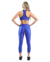 Load image into Gallery viewer, FIRENZE ACTIVEWEAR SET - LEGGINGS &amp; SPORTS BRA - BLUE [MADE IN ITALY]