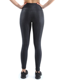 GENOVA ACTIVEWEAR SET - LEGGINGS & SPORTS BRA - BLACK [MADE IN ITALY]