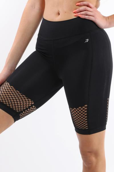 MALIBU SEAMLESS ACTIVEWEAR SHORTS - BLACK