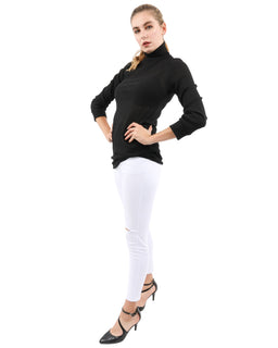 MARTIN WHITE SLIT KNEE DENIM JEANS