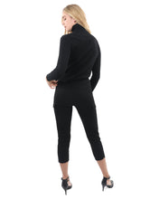 Load image into Gallery viewer, ROXBURY RIBBED TURTLENECK SWEATER - BLACK