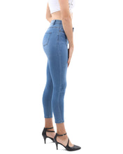 Load image into Gallery viewer, TALUS HIGH WAISTED SKINNY JEANS - BLUE