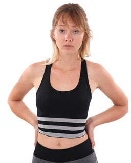 CASSIDY SPORTS BRA - BLACK
