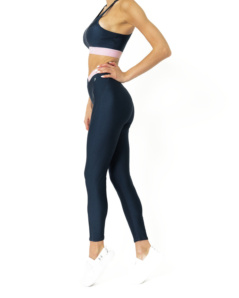 HUDSON TWO PIECE WORKOUT SET - SPORTS CROP BRA AND MID RISE LEGGINGS