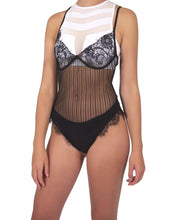 Load image into Gallery viewer, HYTHE LACE LINGERIE BODYSUIT - BLACK