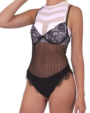 Load image into Gallery viewer, HYTHE LACE LINGERIE BODYSUIT - BLACK