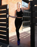 MESH SEAMLESS SET - BLACK