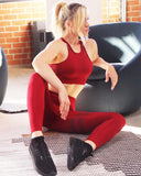 ASHTON SPORTS BRA - MAROON