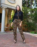 CIELO LEOPARD PRINT PANT
