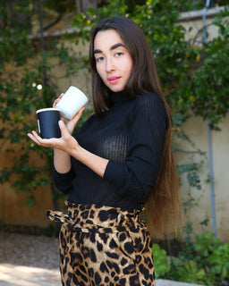 JAVA RIBBED TURTLENECK TOP