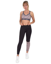 Load image into Gallery viewer, JORDENA LEGGINGS &amp; SPORTS BRA SET - BLACK &amp; LEOPARD PRINT