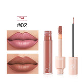 NEW PUDAIER DUO LIP LINER & MATTE LIQUID LIPSTICK - COLOR #02 LIGHT BROWN