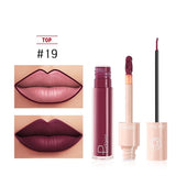 NEW PUDAIER DUO LIP LINER & MATTE LIQUID LIPSTICK - COLOR #19 SANGRIA