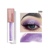 PUDAIER DIAMOND SHIMMER & GLOW LIQUID EYESHADOW | MATTE FINISHED - COLOR #04 PURPLE